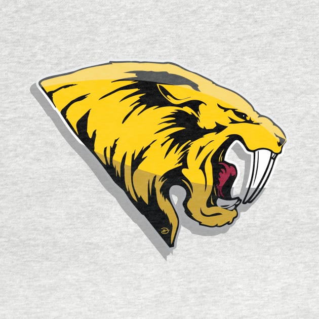 Sabercat Football Primary Logo by dhartist